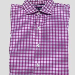 Polo by Ralph Lauren Men's Pink Checkered Shirt